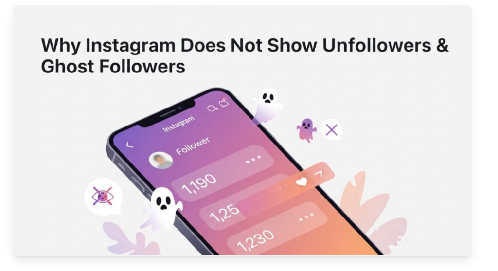 Why Instagram Does Not Show Unfollowers & Ghost Followers